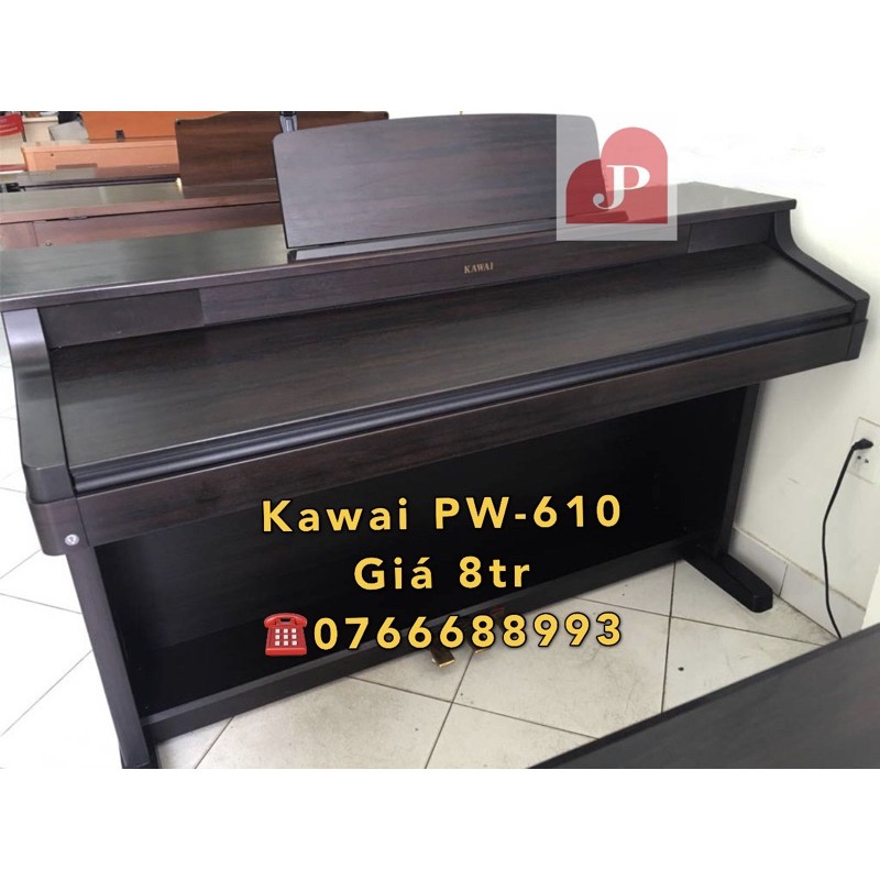 Đàn Piano Kawai PW-610 màu đen, phím gỗ cực tốt