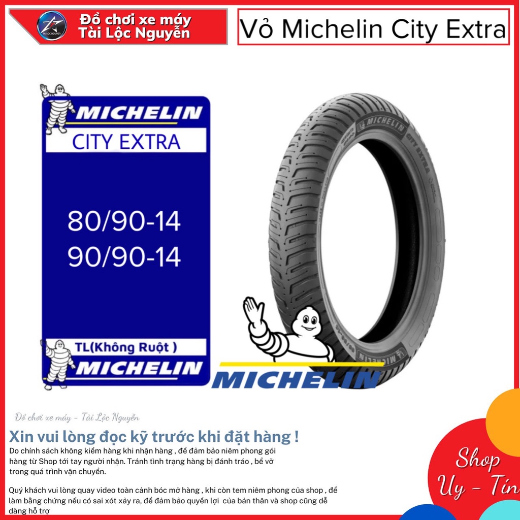 VỎ MICHELIN CITY EXTRA 80/90-14 VÀ 90/90-14, 100/90-14