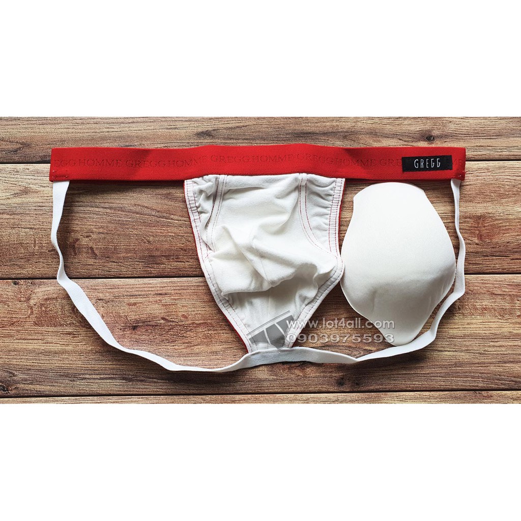 [CHÍNH HÃNG] Quần lót nam Gregg Homme 55834 Basixx Push-Up Jockstrap White