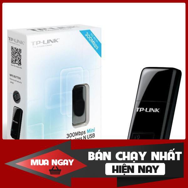 Thiết bị thu Wifi TP-Link TL-WN823N - Bộ chuyển đổi USB chuẩn N không dây Mini tốc độ 300Mbps