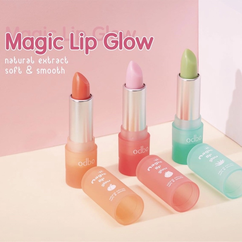 Son Dưỡng Odbo Magic Lip Glow Natural Extract Soft &amp; Smooth Thái Lan OD589