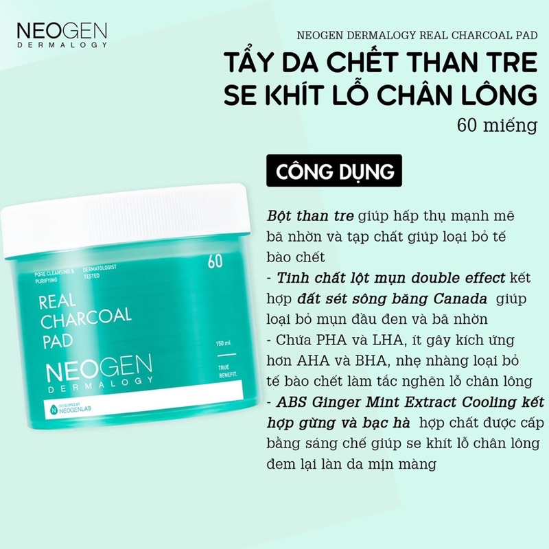 Pad Tẩy Da Chết Neogen Dermalogy 30 miếng