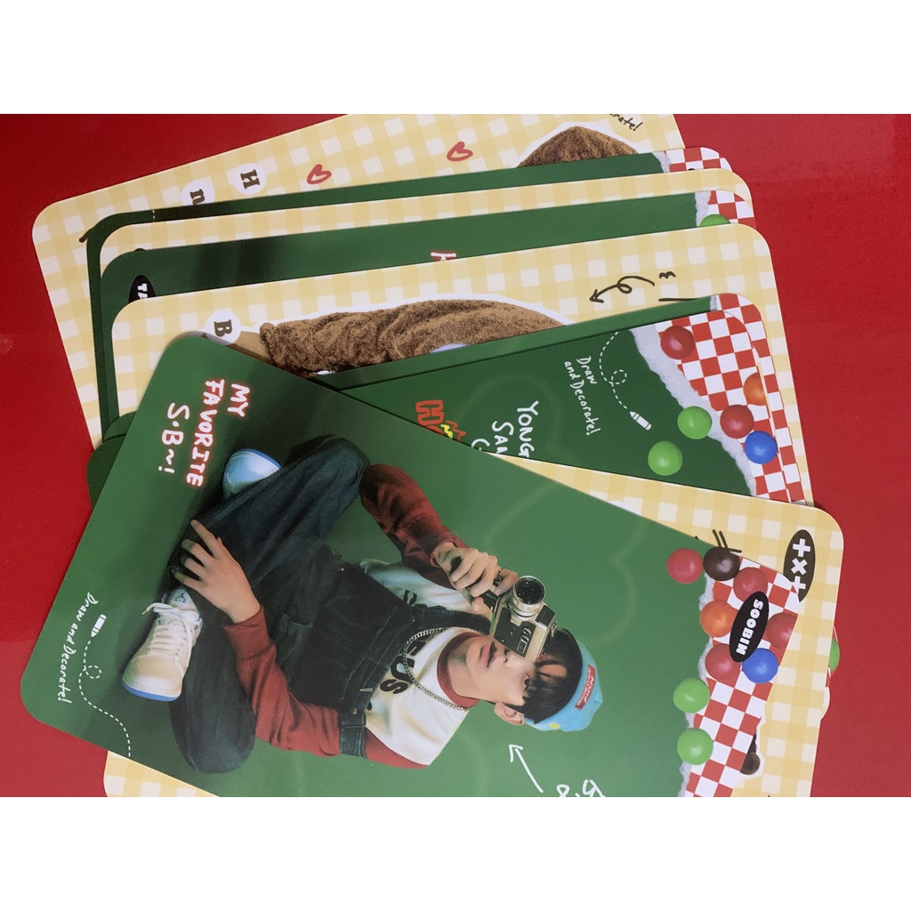 DECO CARD SET / card deco tách lẻ dễ thương của nhóm nhạc TXT trong set deco kit - hàng chính hãng