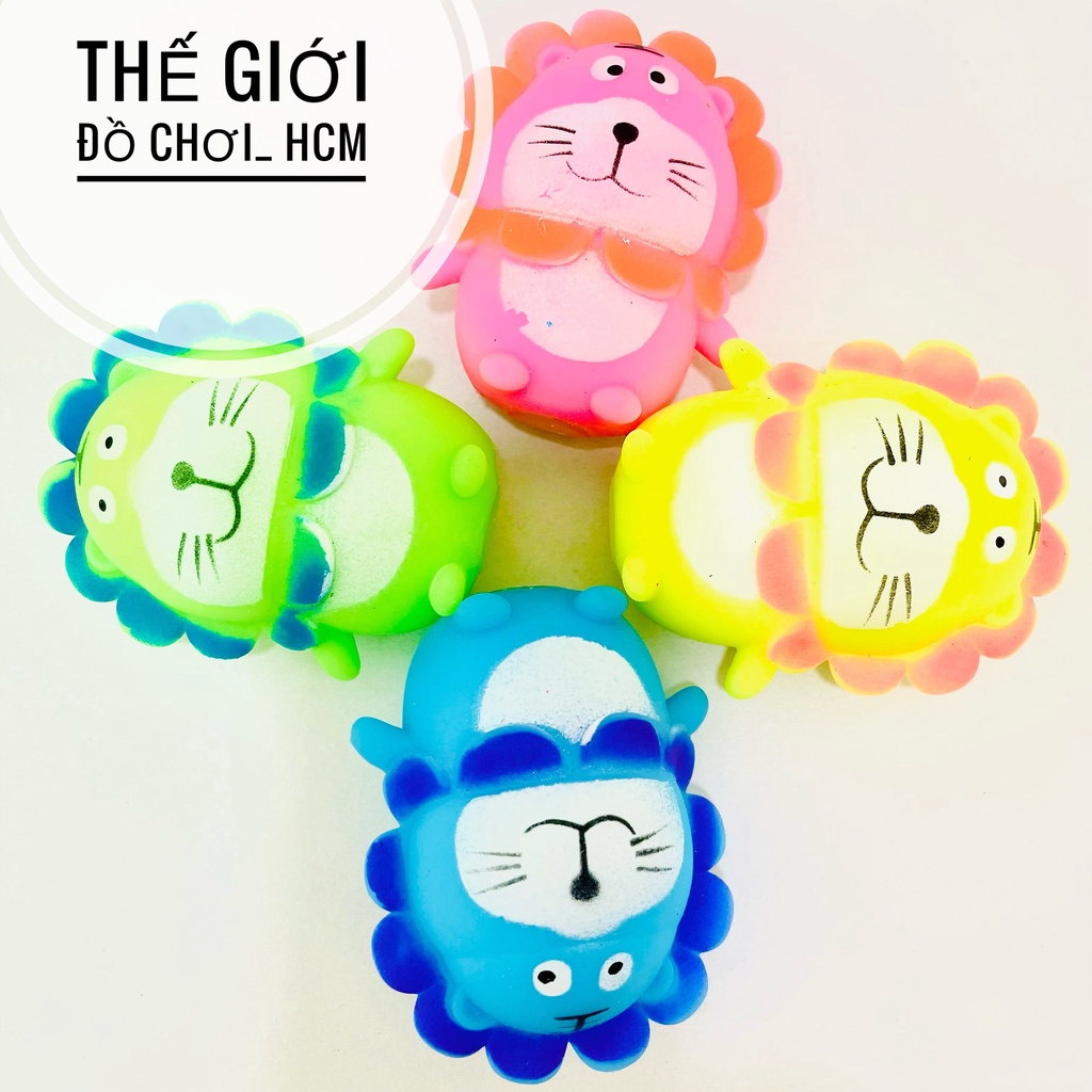 [HOT- VUI NHỘN] Đồ chơi squishy hình Đôrêmon, sư tử silicon mềm dẻo bóp tay giảm căng thẳng giảm stress