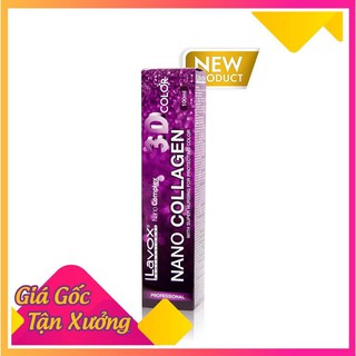 Thuốc nhuộm tóc lavox 3d collagen 100ml và bảng màu