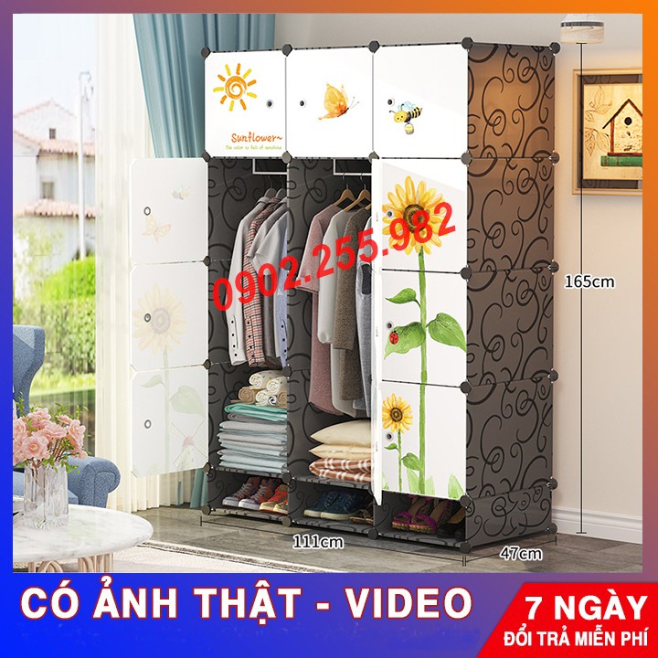 ❣️ [RẺ NHẤT SHOPEE] TỦ NHỰA LẮP GHÉP 12 Ô + 3 GIÀY  ĐỂ ĐỒ ĐA NĂNG THÔNG MINH sâu 47cm ❣️