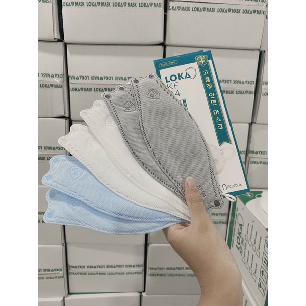 [Mã COSDAY giảm 8% đơn 150K] 10 Chiếc Khẩu Trang 4 Lớp KF94 LOKA Chống Bụi Mịn Và Kháng Khuẩn Hàng Cao Cấp Hàn Quốc | BigBuy360 - bigbuy360.vn