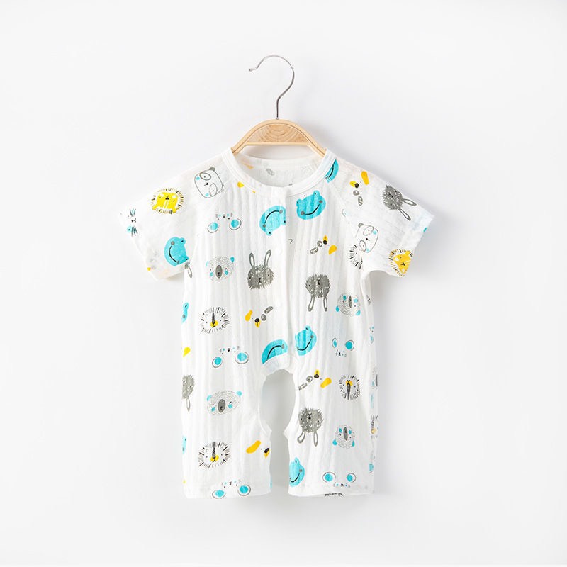 Bộ Body Đùi Cúc Giữa Cộc Tay Mùa Hè Họa Tiết Dễ Thương Cho Bé Trai Bé Gái Sơ Sinh Tomhouse 𝟑𝟔𝐁𝐃𝐃𝐔