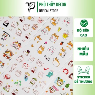 Sticker cute nhiều họa tiết hình ảnh dễ thương, nhiều mẫu chọn ngẫu nhiên