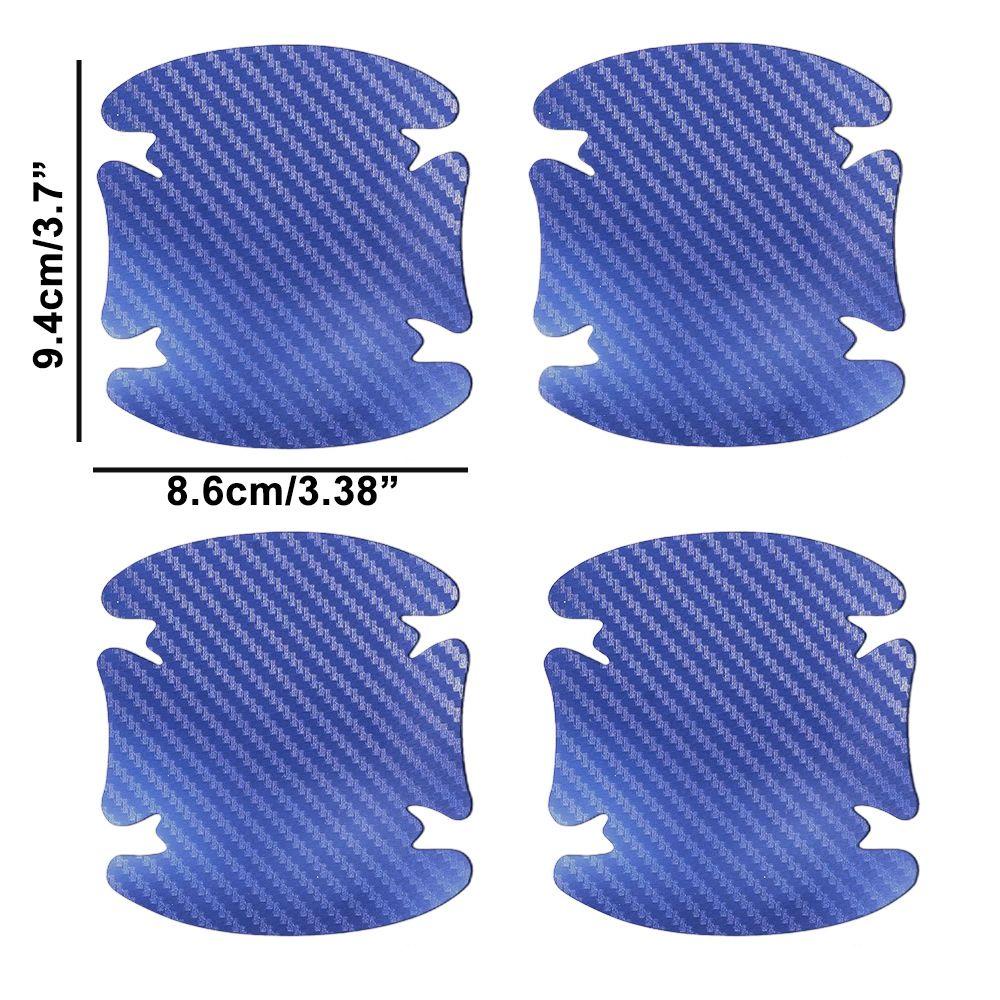 Set 4 Miếng Dán Tay Nắm Cửa Xe Hơi Bằng Sợi Carbon Chống Trầy Xước