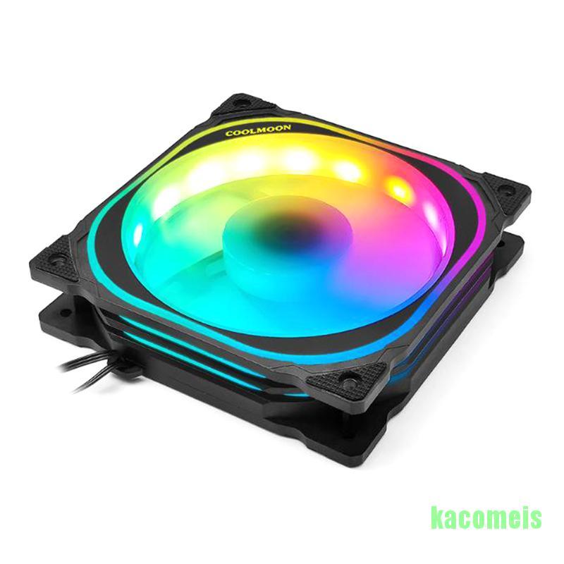 Quạt Tản Nhiệt Gắn Đèn Led Rgb 120mm Kèm Remote Điều Khiển | BigBuy360 - bigbuy360.vn