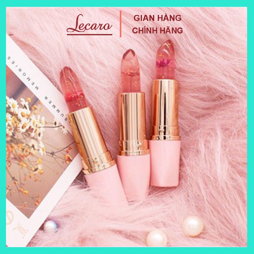 LECARO STORE - Son Dưỡng Thạch Ướp Hoa, Lên Màu Môi Tự Nhiên Theo Nhiệt Độ, Son Dưỡng Môi, Mỹ Phẩm Nội Địa Trung