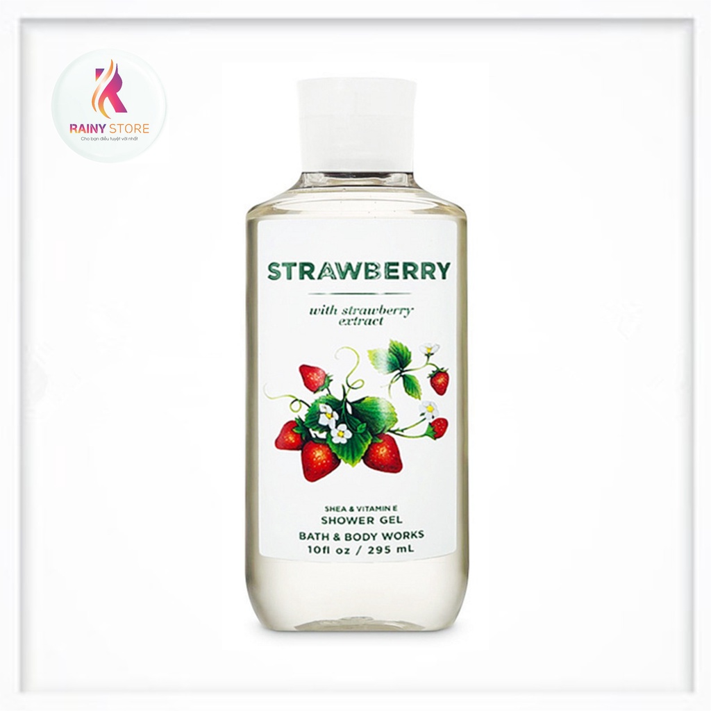 Gel tắm dưỡng thể Bath & Body Works Strawberry 295ml