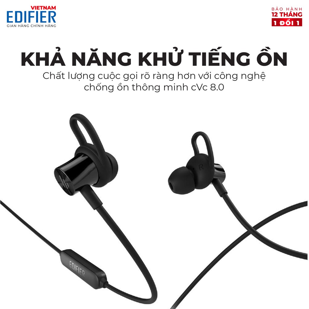 Tai nghe Bluetooth 5.1 EDIFIER W200BT Plus Âm thanh Stereo Chống nước IPX5 - Hàng chính hãng - Bảo hành 12 tháng 1 đổi 1