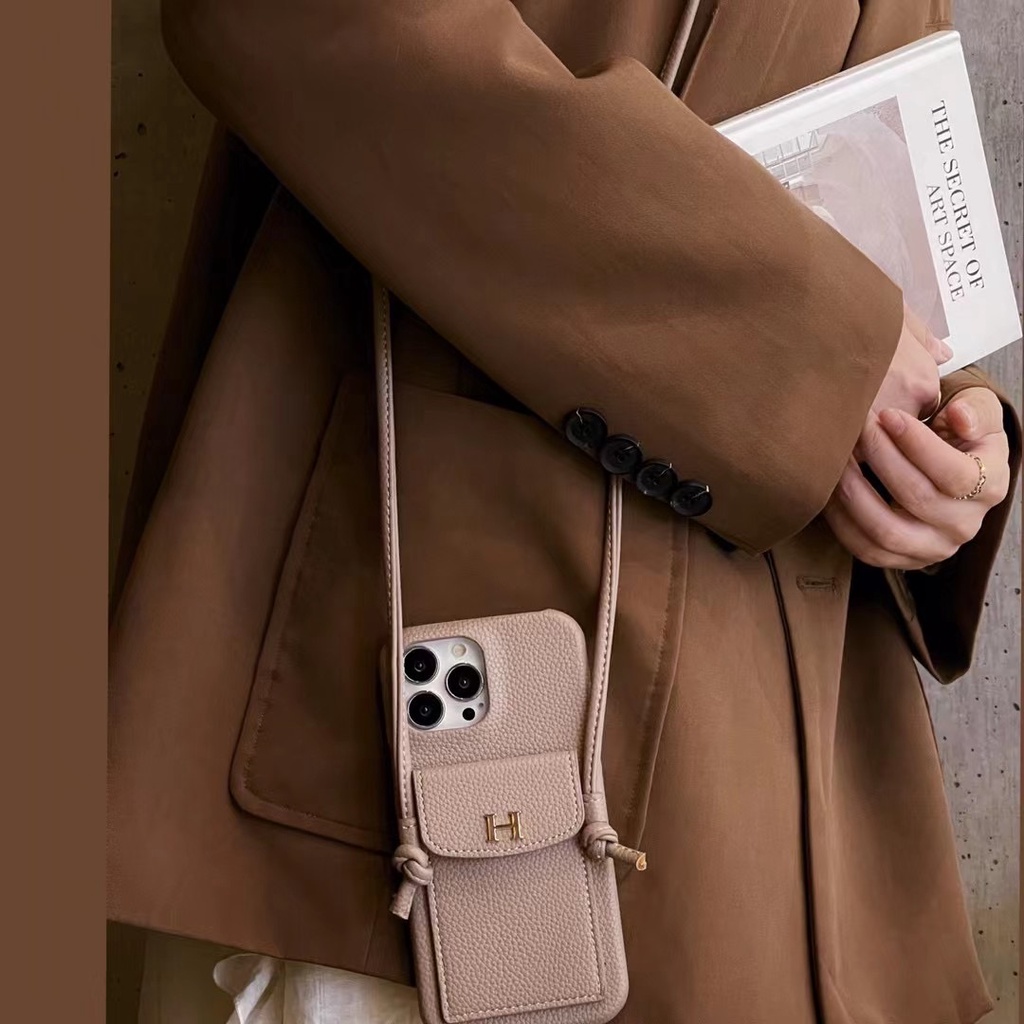 Ốp Điện Thoại Da Có Ngăn Đựng Thẻ Phong Cách Mới Cho iphone13 i12mini i11 Pro Max iX/XSMAX iXR