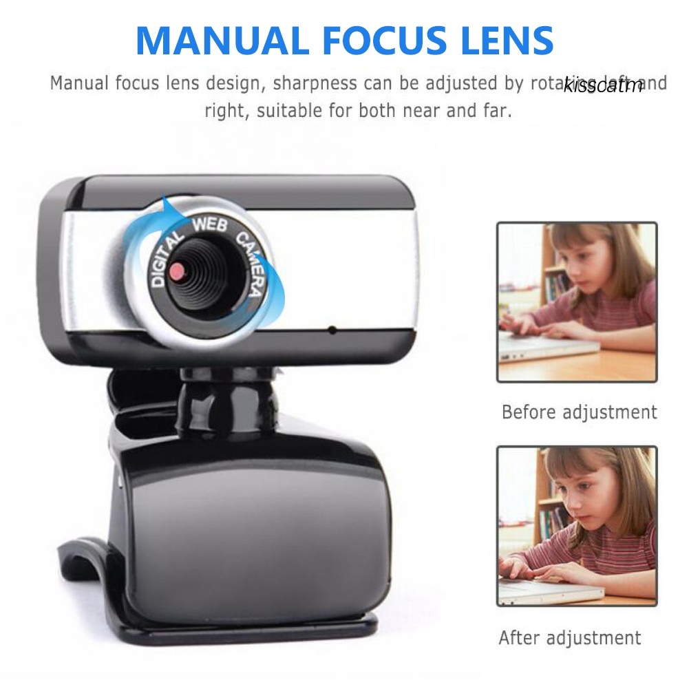 Webcam Kiss-Ws Usb 2.0 640x480 Kèm Mic Cho Máy Tính | BigBuy360 - bigbuy360.vn