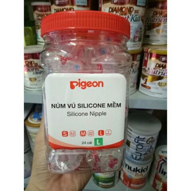 Núm ti silicon cổ hẹp ( set 1 núm )