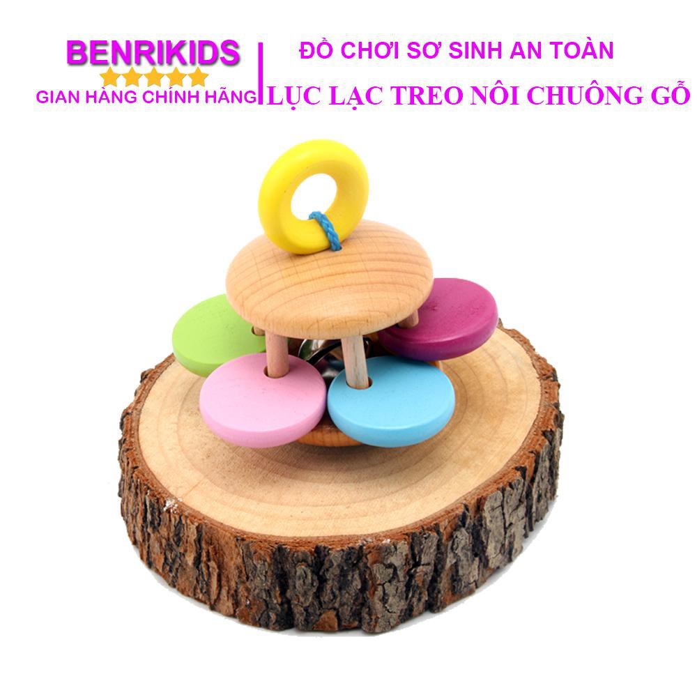 Lục Lạc Treo Nôi Chuông Trụ Bằng Gỗ Benrikids Cho Trẻ Sơ Sinh Tập Nhận Biết Âm Thanh