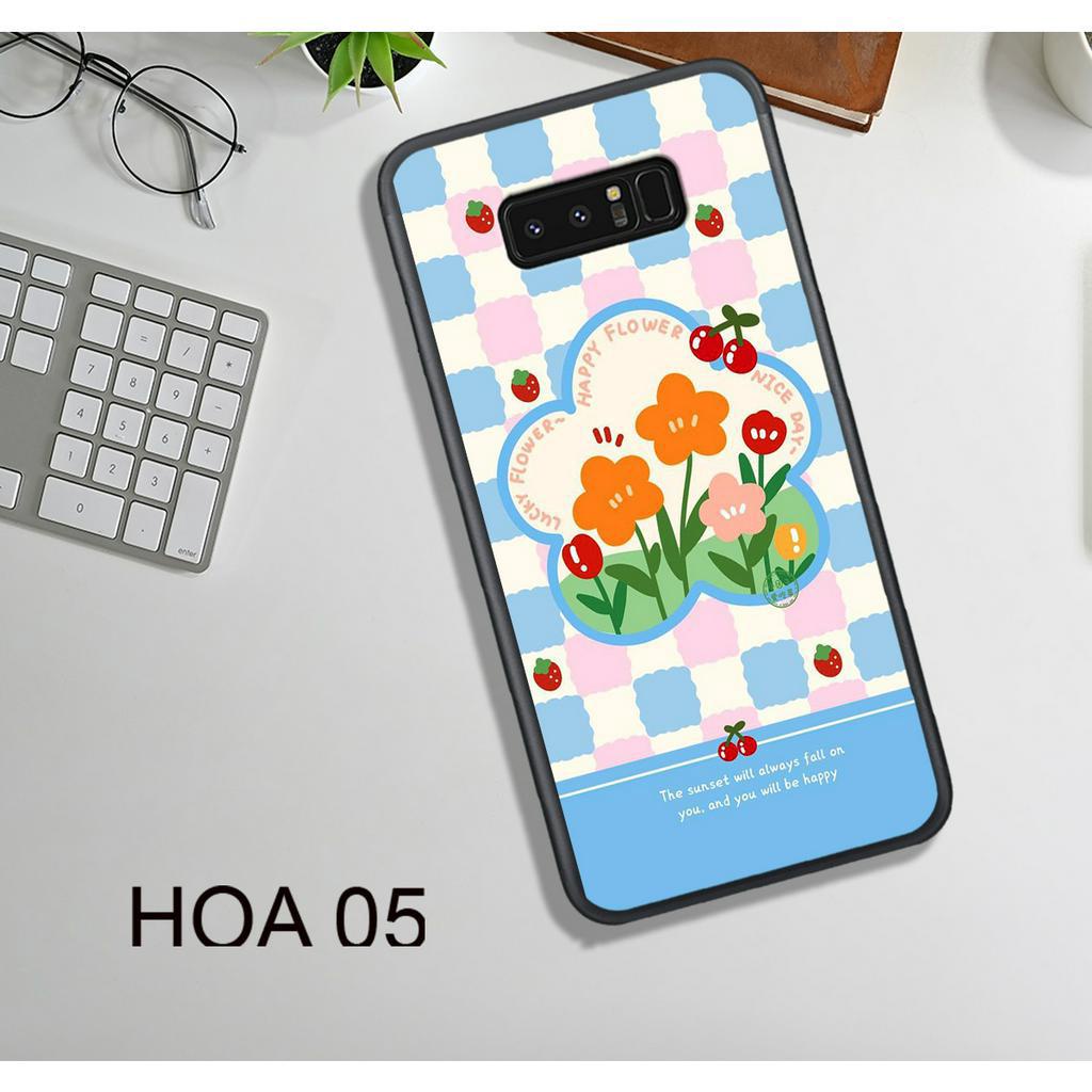 Ốp Lưng  Samsung NOTE 7/NOTE FE - NOTE 8 - NOTE 9 - NOTE 10 - NOTE 10 PLUS , In Hình HOA, Màu Sắc Bắt Mắt.