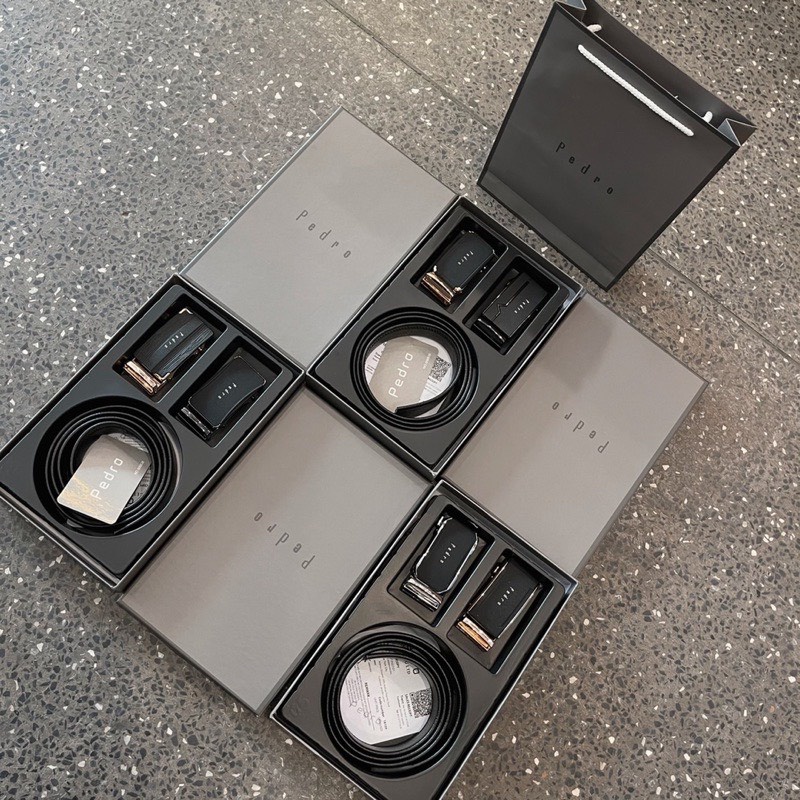 Dây thắt lưng nam 2 mặt cao cấp full box kèm túi giấy THL02