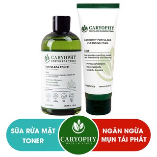 Combo Toner và Sữa rửa mặt dành cho da mụn hỗ trợ trị mụn tận gốc