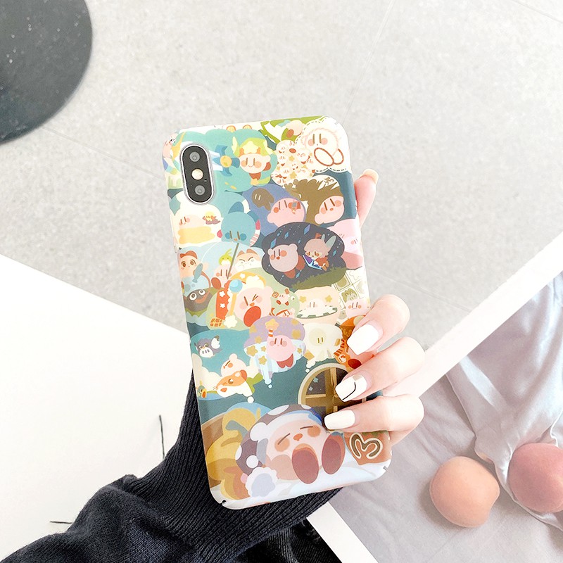 Ốp lưng iphone Kirby sơn dầu cứng 5/5s/6/6plus/6s/6splus/7/7plus/8/8plus/x/xr/xs/11/12/pro/max/plus/promax | BigBuy360 - bigbuy360.vn