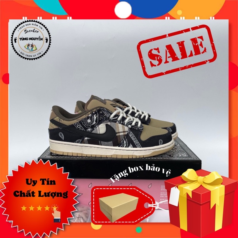 (Ảnh thật + full phụ kiện) Sb travis hàng cao cấp, giày thể thao sneaker, full phụ kiện đế khâu lót đệm khí
