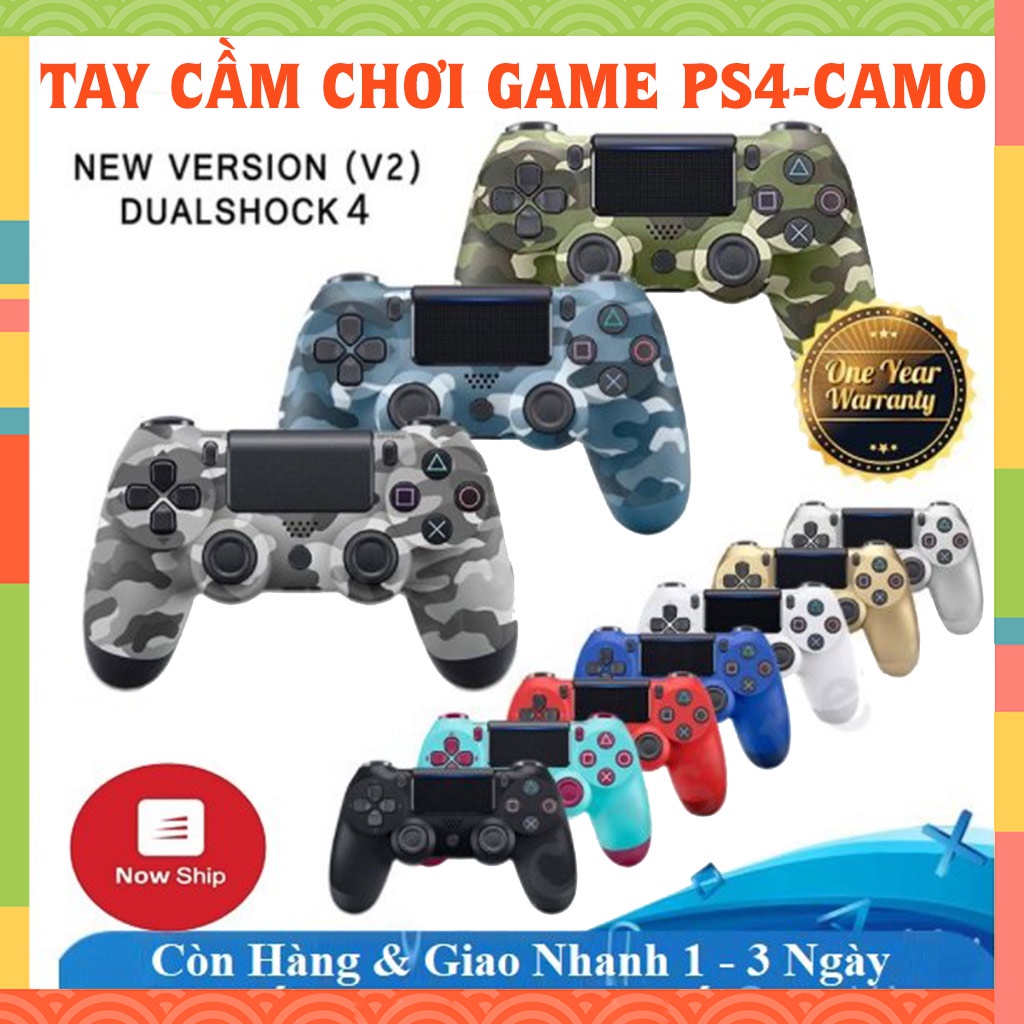 dualshock 4 Tay cầm chơi game kết nối bluetooth hỗ trợ Điện thoại / PC / Laptop / Smart Phone