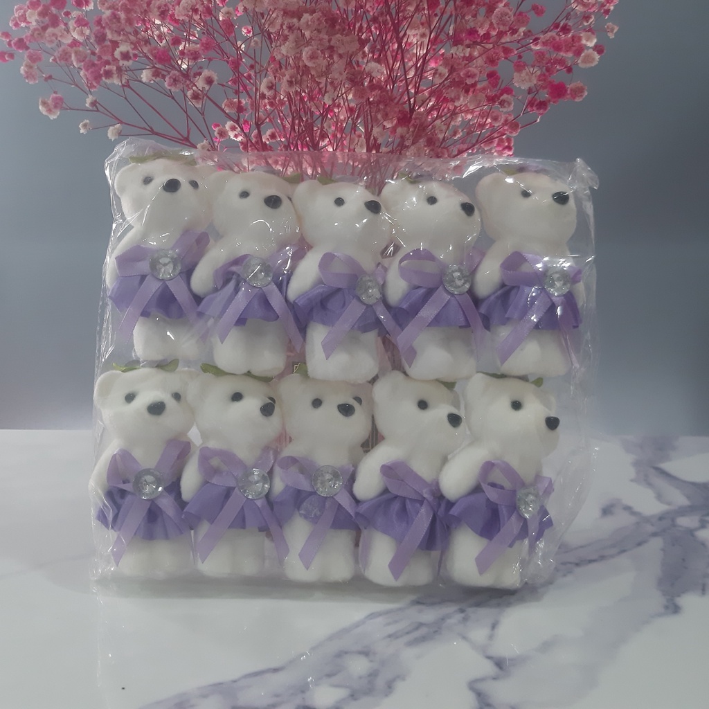 Gấu Bông Xốp Trang Trí Hộp Quà, Bó Hoa Dễ Thương - Sohan Food