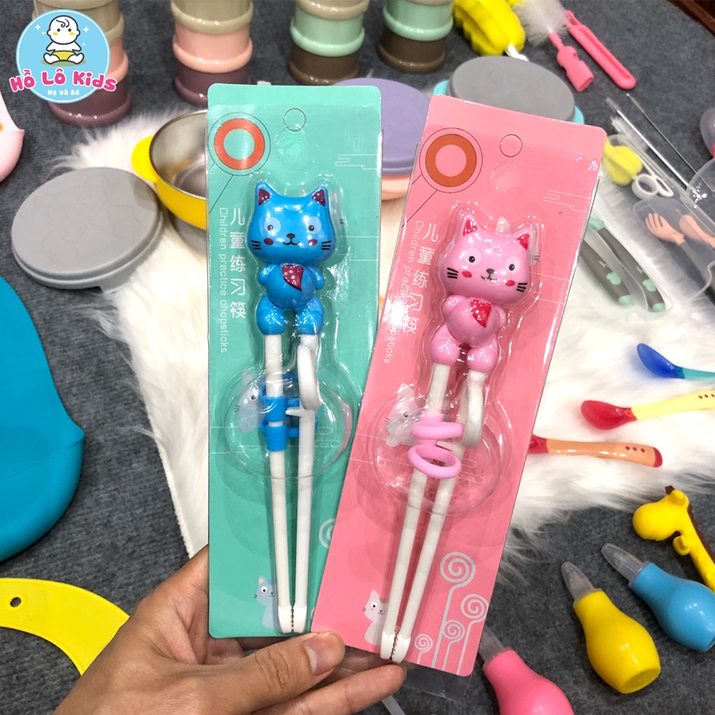 Đũa tập ăn cho bé xỏ ngón tập gắp đồ ăn hình thú Hồ Lô Kids