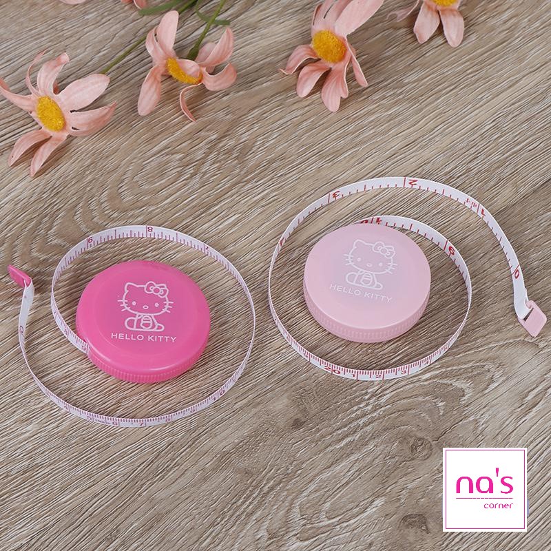 Thước dây Hello Kitty màu hồng dài 1.5m dễ thương tự động rút dây