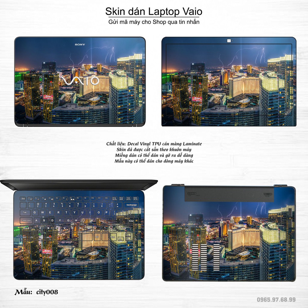 Skin dán Laptop Sony Vaio in hình thành phố _nhiều mẫu 2 (inbox mã máy cho Shop)