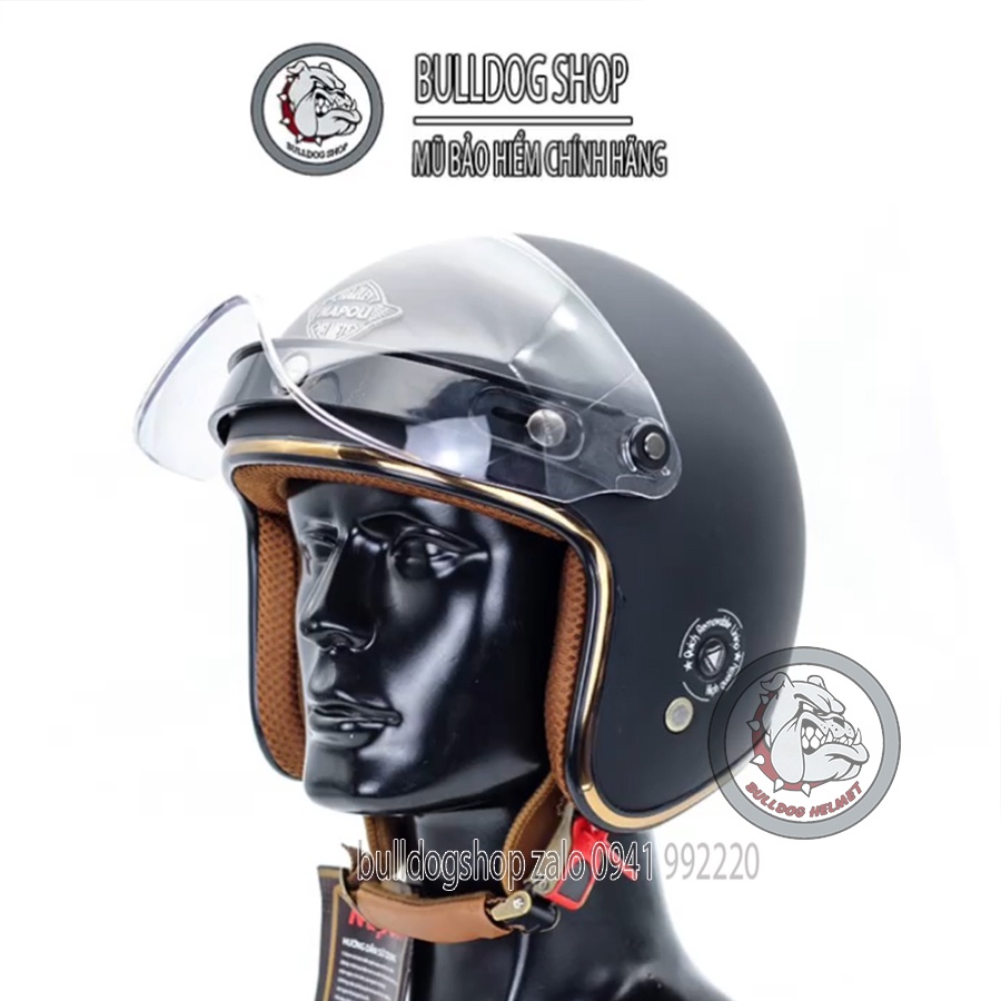 [Đủ Màu] Mũ bảo hiểm 3/4 Napoli Sh Ruby New kính B1