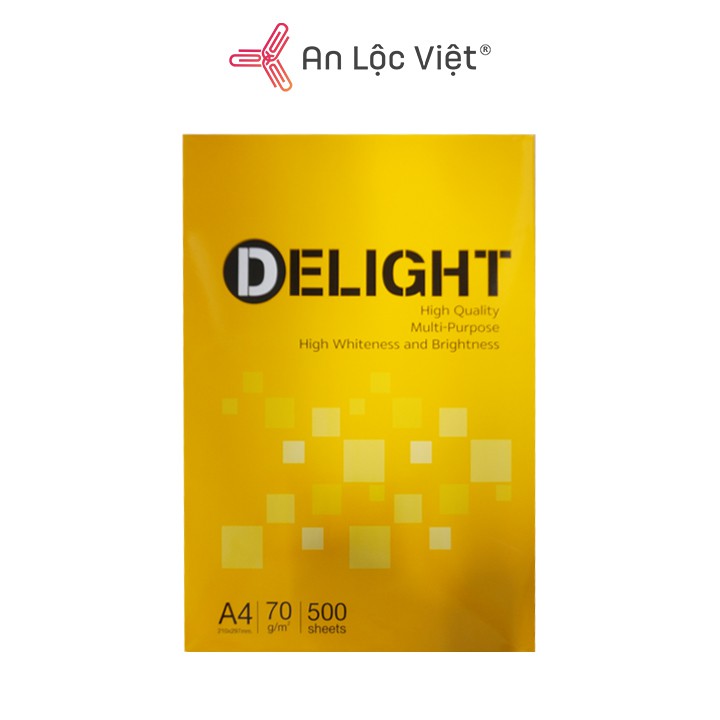 [Nowship] Giấy A4 Delight 70 gsm (1 ram = 500 tờ)