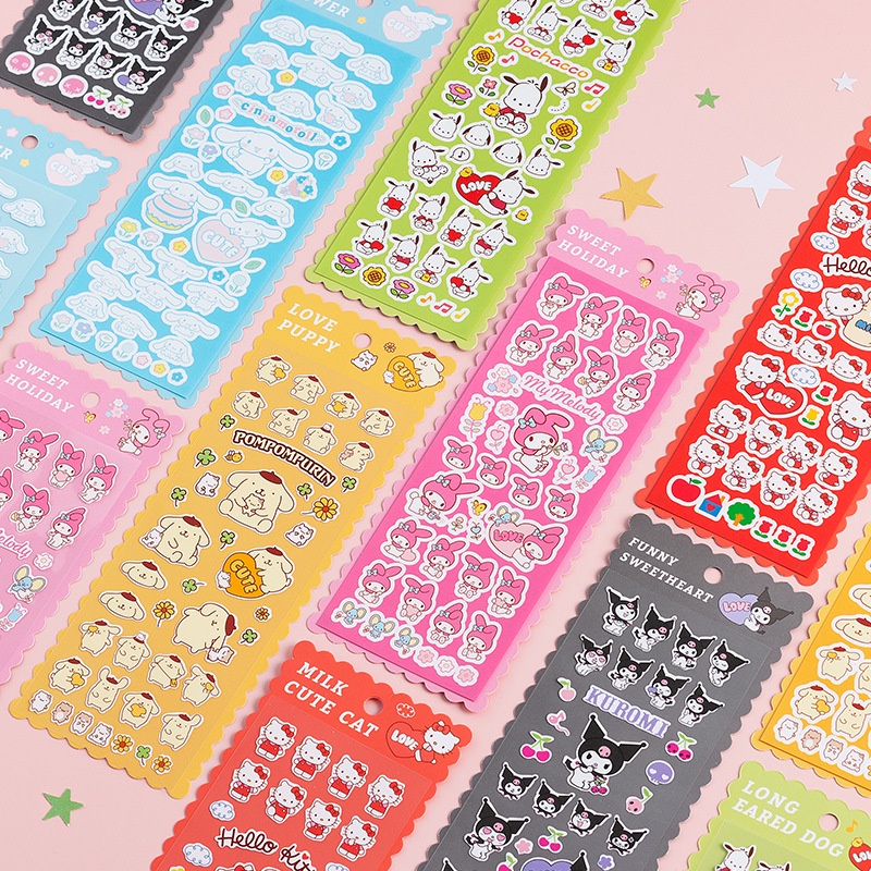 Sanrio Nhãn Dán Trang Trí Điện Thoại / Nhật Ký Hình Chú Chó Goo Camela Di Yugui Đáng Yêu DIY