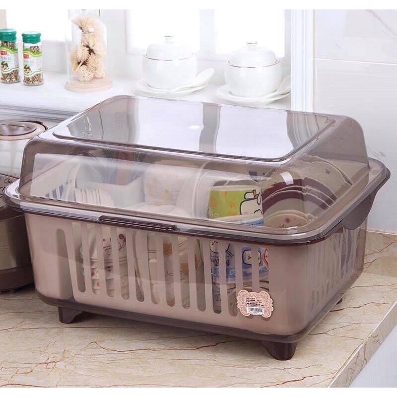 Rổ Úp Bát Kèm Khay Thoát Nước 3 Size