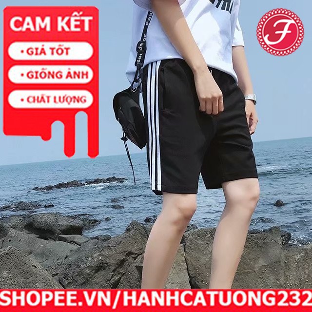 quần đùi nam 3 sọc💖FREESHIP💖quần đùi nam 3 sọc QĐPOLY đen | BigBuy360 - bigbuy360.vn
