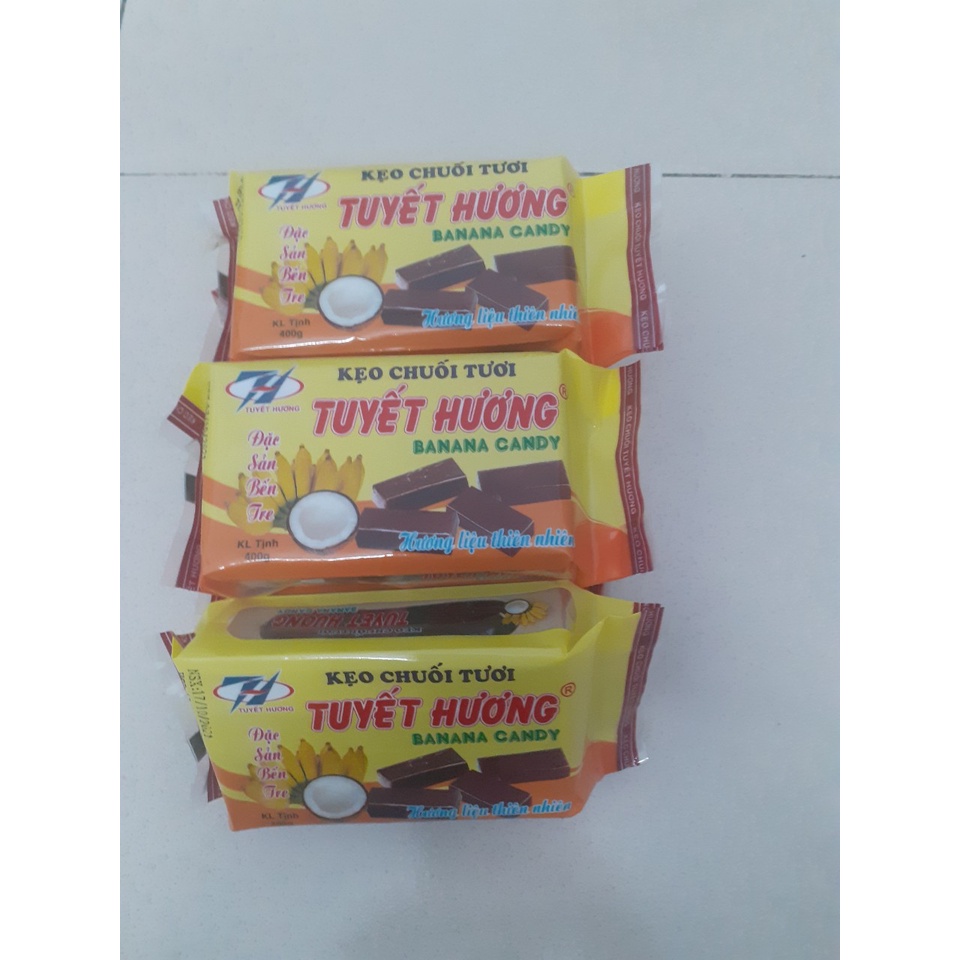 KẸO CHUỐI TƯƠI TUYẾT HƯƠNG 400GR