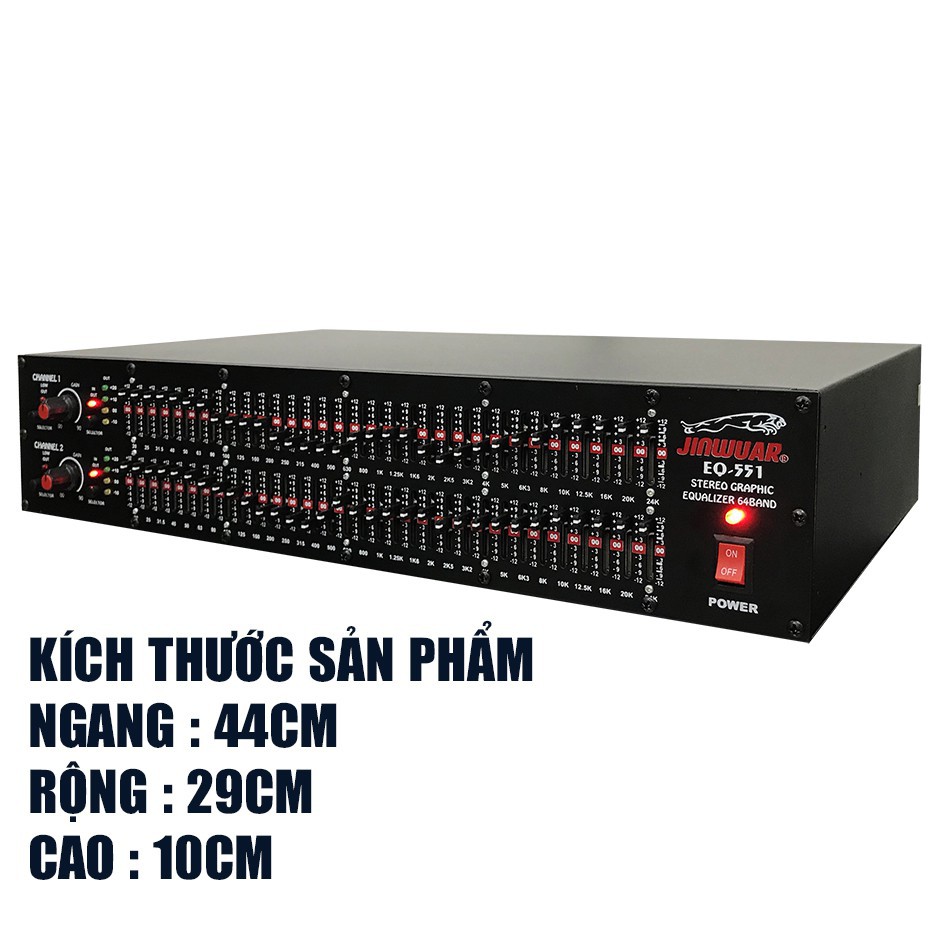 [ GIÁ RẺ ] Đầu lọc xì Equalizer JINWUAR EQ-551