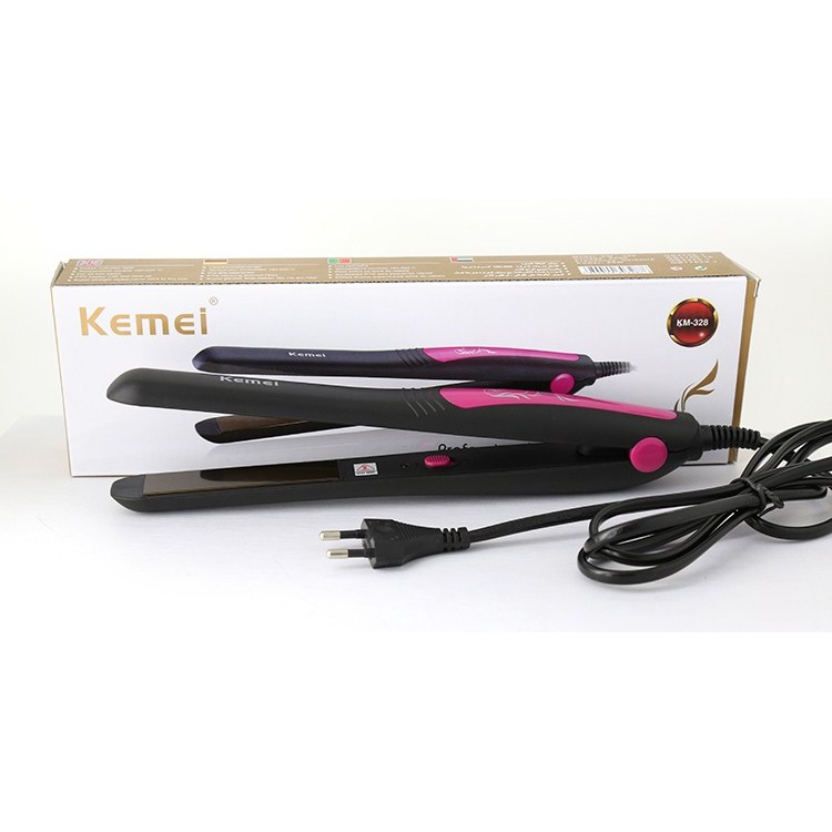 Kết quả hình ảnh cho Máy Kẹp Tóc Kemei Km-328