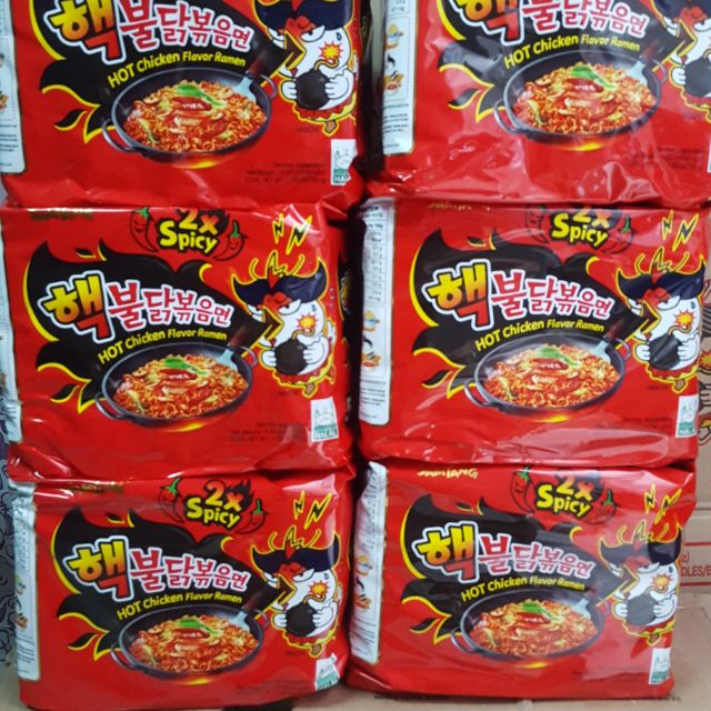 (Combo 5 gói) Mì Cay 2x Spicy Samyang (140g) Hàn Quốc | BigBuy360 - bigbuy360.vn