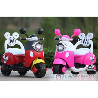 [Shopee siêu rẻ] Xe máy điện Vespa Mickey (có nhạc + đèn + còi)