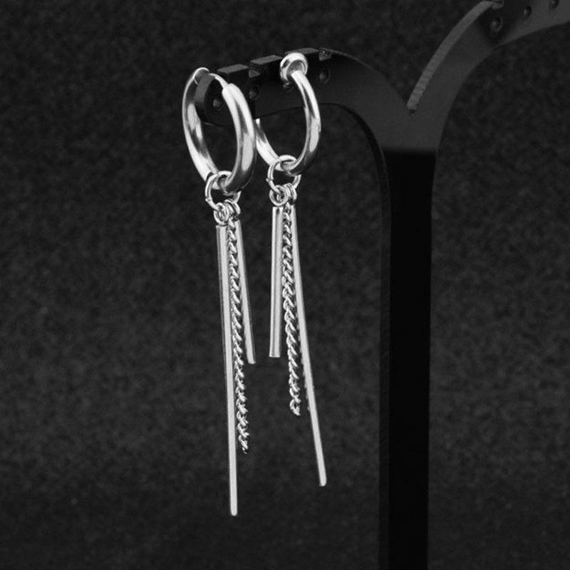 Khuyên tai dáng dài phong cách Punk thời trang Hàn Quốc