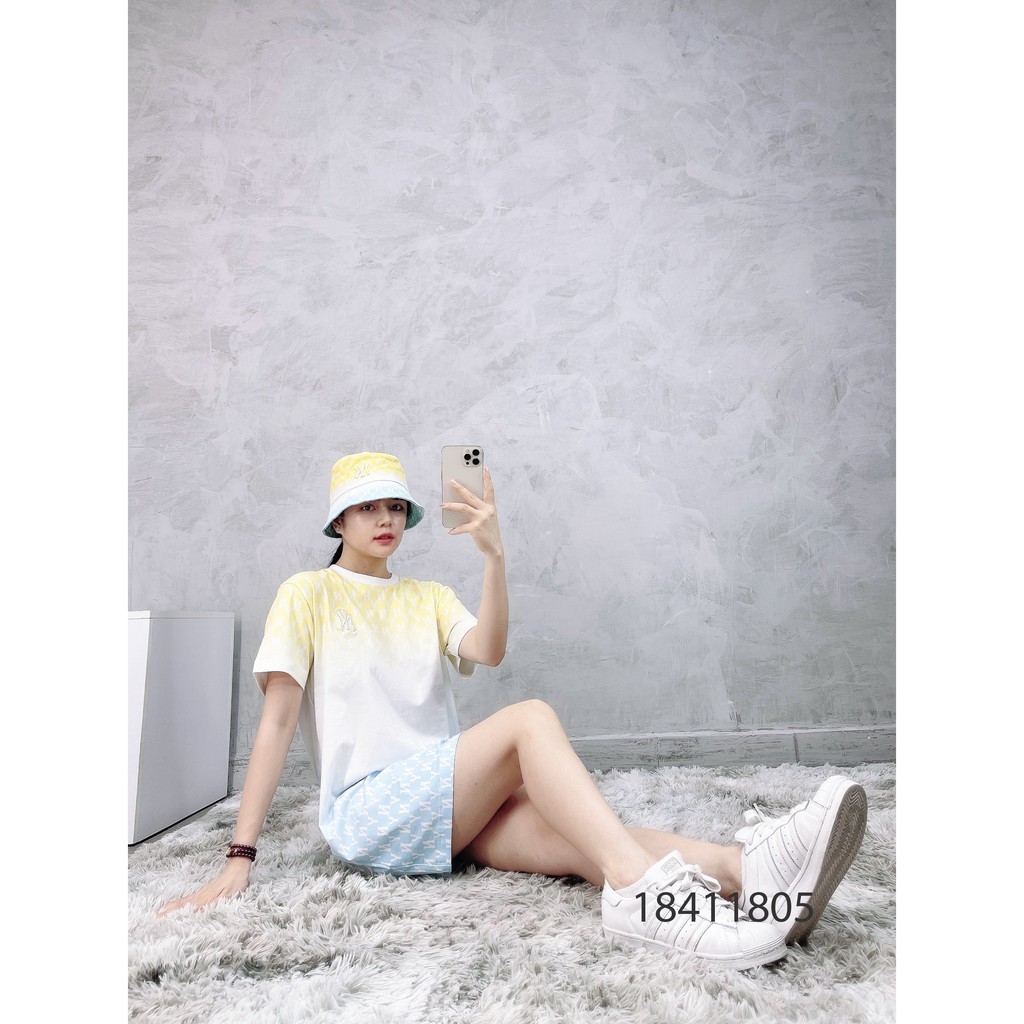 (HÀNG XUẤT XỊN) Váy / Đầm phối màu 18411804 M//L//B MONOGRAM TEE DRESS Made in V//N full-tag-code  SIZE S M L