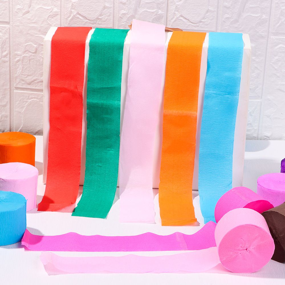 Cuộn dây giấy màu cầu vồng dùng làm phông nền chụp ảnh 4.5CM * 25M