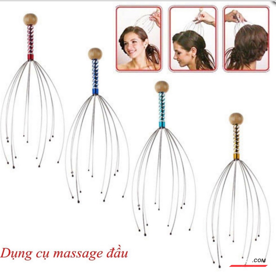 Dụng Cụ Massage Đầu Thông Minh Bằng Tay,Cây Massage Thư Giãn giảm Trees Căng Thẳng Ailaikit