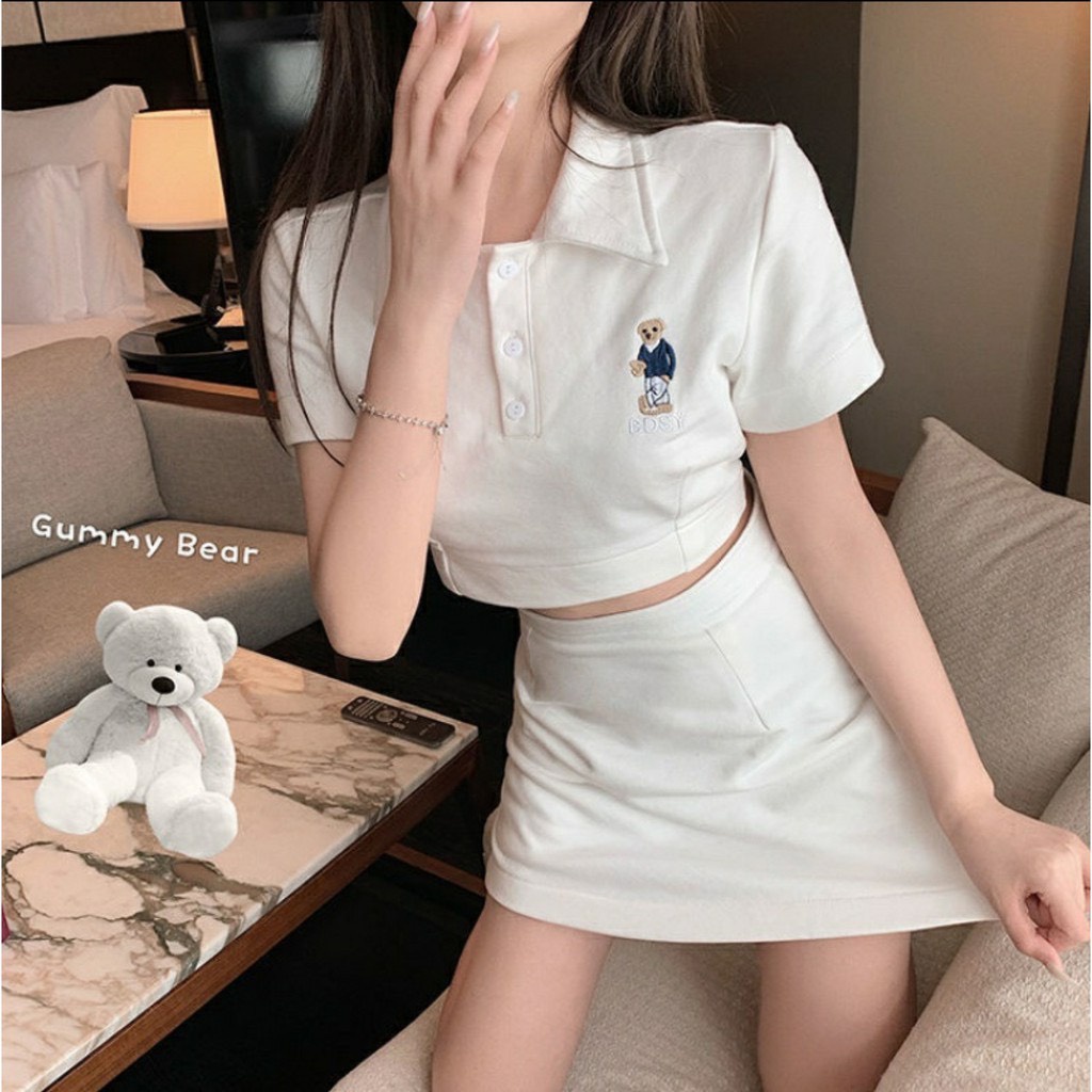 Set Đồ Nữ Đi Chơi Sang Chảnh, Set Bộ Áo Kèm Chân Váy Chất Liệu Borip Co Dãn Thoải Mái Thời Trang Nữ Xm Minh Phúc