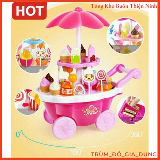 ĐỒ CHƠI XE ĐẨY BÁN KEM CÓ NHẠC