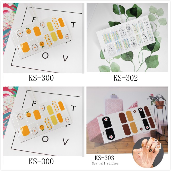 Bơ móng tay sticker đầy đủ sticker sơn móng tay patch nail film
