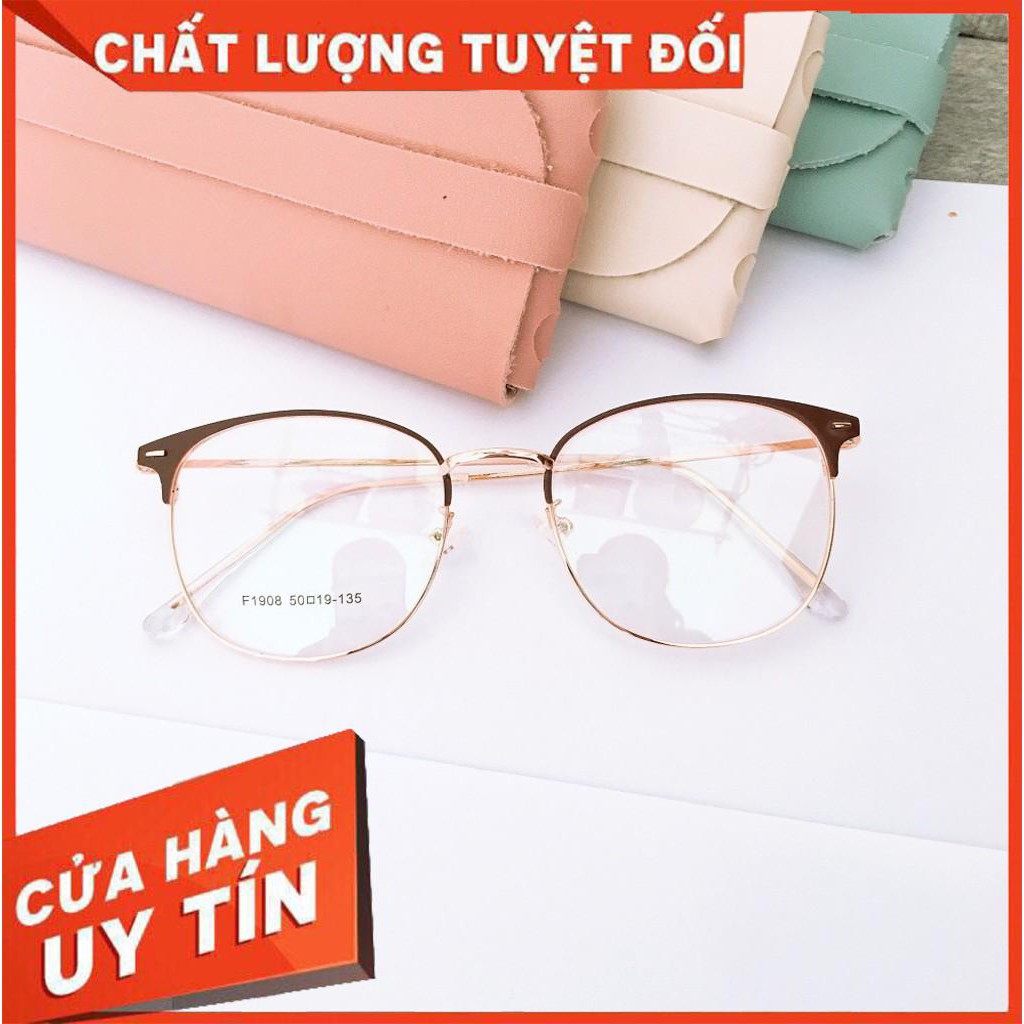 👓 Kính Cận Kim Loại 💖 Gọng Kính Tròn Kim Loại 1908 ♥️ Cắt Mắt Kính Cận Loạn Viễn Nhanh💌...